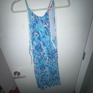 Lilly Pulitzer Aquatic Blue Dress Romper